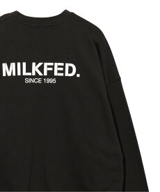 MILKFED. BASIC SWEAT TOP MILKFED. ミルクフェド トップス スウェット・トレーナー ブラック イエロー グリーン ピンク ホワイト【送料無料】