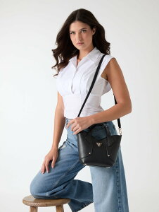 GUESS GUESS/(W)DARCY Mini Tote �g�[�g�o�b�O �~�j�g�[�g �V�����_�[�o�b�O �Q�X �o�b�O �g�[�g�o�b�O �O���[�� �u���b�N �u���E���y���������z