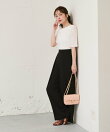 【RISA監修・WEB限定カラーあり・ひんやりタッチ】夏向き2タックワイドパンツ
