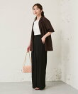 【RISA監修・WEB限定カラーあり・ひんやりタッチ】夏向き2タックワイドパンツ