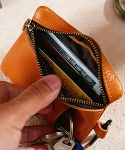 Fun&Daily F&D:Cowleather small zipper case t@AhfC[ zE|[`EP[X |[` uE