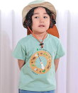 はたらくくるま&昆虫時計天竺半袖Tシャツ(80~130cm)