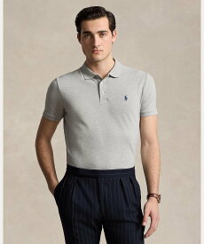 POLO RALPH LAUREN カスタム スリム フィット ストレッチ メッシュ ポロシャツ ラルフローレン トップス ポロシャツ グレー【送料無料】