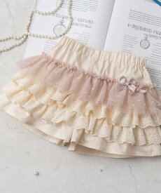 panpantutu キュロット/フリルパーティー【シナモロール/マイメロディ/無地】 パンパンチュチュ パンツ キュロット ブラック ホワイト ネイビー ピンク【送料無料】