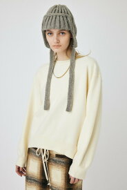 【SALE／20%OFF】MOUSSY OVERSIZED KNIT トップス マウジー トップス ニット ホワイト ブラック ブラウン ブルー【送料無料】