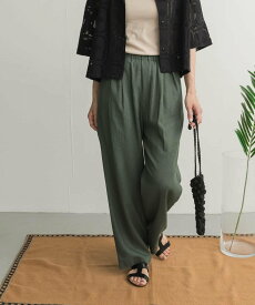 【SALE／30%OFF】URBAN RESEARCH DOORS リネンレーヨンイージーパンツ アーバンリサーチドアーズ パンツ その他のパンツ ホワイト グリーン ブラック ピンク【送料無料】