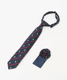 UNITED ARROWS green label relaxing ネクタイ チーフ セット(クレスト) / キッズ 手洗い可能 ユナイテッドアローズ グリーンレーベルリラクシング スーツ・フォーマル ネクタイ・蝶ネクタイ オレンジ ワインレッド レッド ブルー