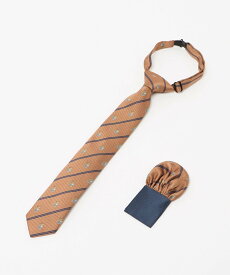 UNITED ARROWS green label relaxing ネクタイ チーフ セット(クレスト) / キッズ 手洗い可能 ユナイテッドアローズ グリーンレーベルリラクシング スーツ・フォーマル ネクタイ・蝶ネクタイ オレンジ ワインレッド レッド ブルー