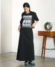OKIRAKU×ROSEBUD/BACK OPEN GRAPHIC DRESS