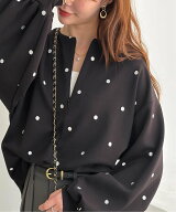 【SALE／35%OFF】GeeRA ドット刺繍ハーフジップダンボールトップス ジーラ トップス スウェット・トレー…