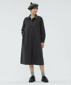 【SALE／50%OFF】MHL. GARMENT DYE COTTON MOLESKIN DRESS マーガレット・ハウエル ワンピース・ドレス その他のワンピース・ドレス ブラック【送料無料】