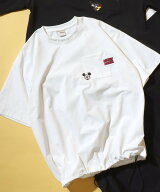 Disney Disney ディズニー 別注 Tシャツ ユニセックス オーバーサイズ ドローコード ミッキー トイ・スト…