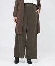 トリアセスエード ワイドストレートパンツ