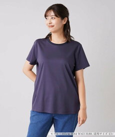 【SALE／50%OFF】Leilian PLUS HOUSE バックプリントTシャツ【NEMIKA】 レリアン　プラスハウス トップス カットソー・Tシャツ ネイビー ホワイト ブラック【送料無料】