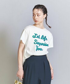 【SALE／40%OFF】BEAUTY&YOUTH UNITED ARROWS 【別注】＜Riding High＞プリントTシャツ ユナイテッドアローズ アウトレット トップス カットソー・Tシャツ ホワイト ブラック イエロー