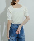 タックボリュームスリーブカットソー