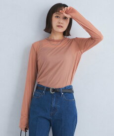 【SALE／80%OFF】UNITED ARROWS green label relaxing ハイメッシュ チュール ロングスリーブ プルオーバー ユナイテッドアローズ アウトレット トップス カットソー・Tシャツ グリーン ベージュ グレー ブラック ホワイト
