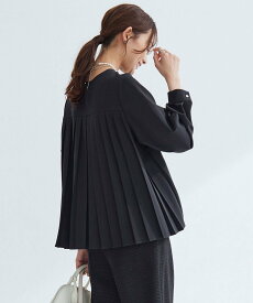 UNITED ARROWS green label relaxing [size SHORTあり]パウドレ プリーツ ブラウス ウォッシャブル ストレッチ ユナイテッドアローズ グリーンレーベルリラクシング トップス シャツ・ブラウス ホワイト ネイビー ブラック【送料無料】