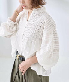 JOURNAL STANDARD L'ESSAGE 《追加予約》2WAYレースブラウス ジャーナルスタンダード レサージュ トップス シャツ・ブラウス ホワイト【送料無料】