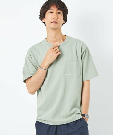 【SALE／30%OFF】UNITED ARROWS green label relaxing 【別注】＜UNIVERSAL OVERALL＞GLR ロゴ エンブロ ポケット Tシャツ ユナイテッドアローズ アウトレット トップス カットソー・Tシャツ グリーン ホワイト グレー【送料無料】