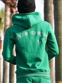 Retro Engine Retro Engine/(M)RTEG/Paisley ZIP HOODIE アダムスジャグラー トップス パーカー・フーディー ブラック グリーン ブルー【送料無料】