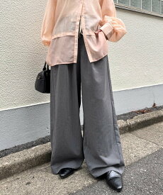 CIAOPANIC TYPY 【低身長・高身長対応/サイズ展開あり】柔らかワイドイージーパンツ チャオパニックティピー パンツ ジーンズ・デニムパンツ ブルー ホワイト ブラウン グレー ブラック ベージュ ネイビー【送料無料】