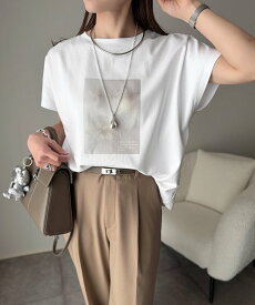 【SALE／10%OFF】Emma Taylor シルクタッチスムースドルマンアソートプリントTシャツ スタイルドア トップス カットソー・Tシャツ ホワイト ブラック ブラウン【送料無料】