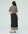 ターンバック デニム ボタンスカート 26AW 秋新作 ロングシーズン 着回し ウォッシャブル 洗える イージーケア