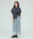 ターンバック デニム ボタンスカート 26AW 秋新作 ロングシーズン 着回し ウォッシャブル 洗える イージーケア
