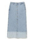 ターンバック デニム ボタンスカート 26AW 秋新作 ロングシーズン 着回し ウォッシャブル 洗える イージーケア