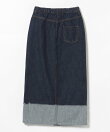 ターンバック デニム ボタンスカート 26AW 秋新作 ロングシーズン 着回し ウォッシャブル 洗える イージーケア