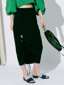 MAISON SPECIAL ホールギャザースカート メゾンスペシャル スカート その他のスカート ブラック グリーン【送料無料】