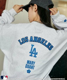 【SALE／10%OFF】MARY QUANT MLB×MARY QUANT CREW NECK SWEAT/裏起毛クルーネックスウェット 25AW フリークスストア トップス スウェット・トレーナー ブラウン ブラック【送料無料】