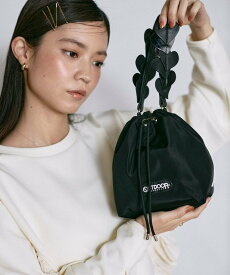 OUTDOOR PRODUCTS x BASICKS HEART HANDLE BAG / 2WAY 巾着ショルダーバッグ 25AW フリークスストア バッグ ショルダーバッグ ブラック レッド【送料無料】