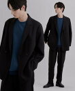 【さらりタッチシリーズ/上下2点セット】ダブルジャケットセットアップ/ダブルジャケット/ストレートパンツ/防シワ/洗濯可/イージーケア/高汎用性/スーツ
