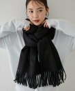 なめらかタッチ刺繍ロゴストール