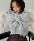 なめらかタッチ刺繍ロゴストール