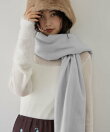 なめらかタッチ刺繍ロゴストール