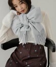 なめらかタッチ刺繍ロゴストール