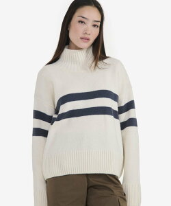 �ySALE�^50%OFF�zAIGLE �E�[���N���[�l�b�N�{�[�_�[�j�b�g�Z�[�^�[ / �^�[�g���l�b�N �G�[�O�� �g�b�v�X �j�b�g �z���C�g�y���������z