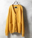 【SALE／40%OFF】NUMBER (N)INE MOHAIR SOLID JACQUARD KNIT CARDIGAN ナンバーナイン トップス カーディガン イエロー ブルー ブラック レッド【送料無料】