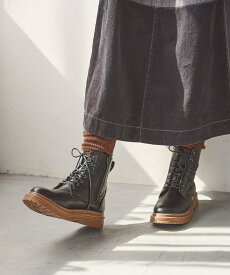 【SALE／30%OFF】niko and ... オリジナルレースアップブーツ ニコアンド シューズ・靴 ブーツ ブラック ホワイト【送料無料】