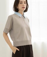 OPAQUE.CLIP 2WAY衿ドッキングニット《洗濯機OK》 オペークドットクリップ トップス ニット ブラック ワ…