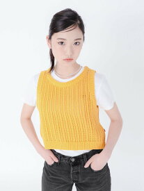 【SALE／69%OFF】Levi's ニットベスト イエロー AMBER YELLOW リーバイス トップス ニット