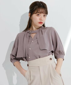 【SALE／40%OFF】LADYMADE ハーフスリーブレイヤードアシメブラウス レディメイド トップス シャツ・ブラウス ブラック グレー【送料無料】