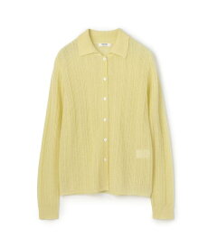 【SALE／40%OFF】MACPHEE レーシーアルパカ ポロカーディガン トゥモローランド トップス カーディガン イエロー【送料無料】