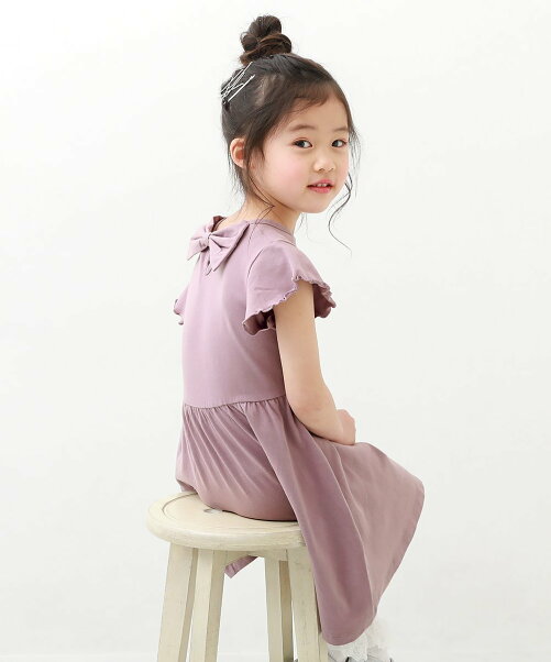 Devirock コットンフレア袖ワンピース デビロック 子供服 キッズ Rakuten Fashion 楽天ファッション 旧楽天 ブランドアベニュー Aq7113