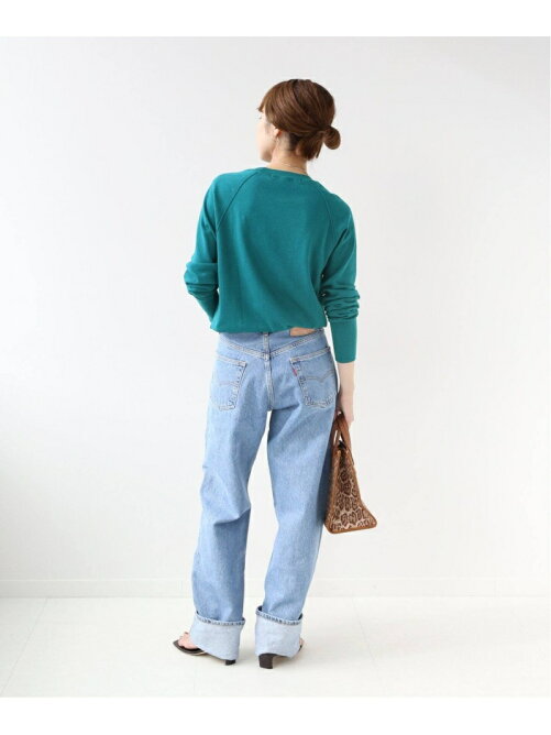 Framework フレームワーク の カシミヤ混ナナメリブ袖vネックプルオーバー ニット セーター Wear