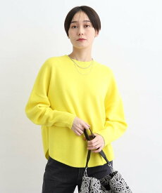 【SALE／40%OFF】INDIVI 【ウール混】ラウンドヘムニット インディヴィ トップス ニット ホワイト ブラック イエロー パープル ブルー グレー【送料無料】