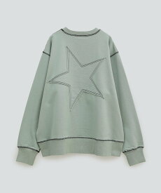 CONVERSE TOKYO BACK STAR★ PATCH SWEAT コンバーストウキョウ トップス スウェット・トレーナー グリーン ホワイト ブラック【送料無料】